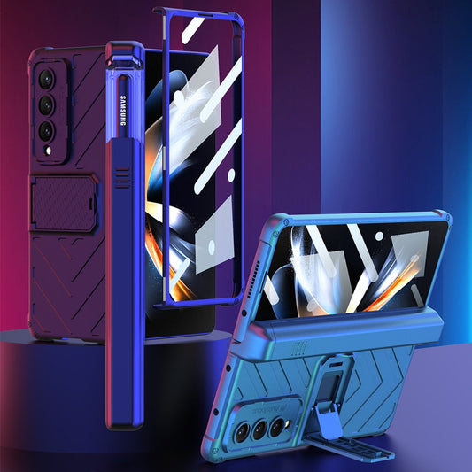 Magnetic Case with Kickstand & Pen Holder For Galaxy Z Fold 4